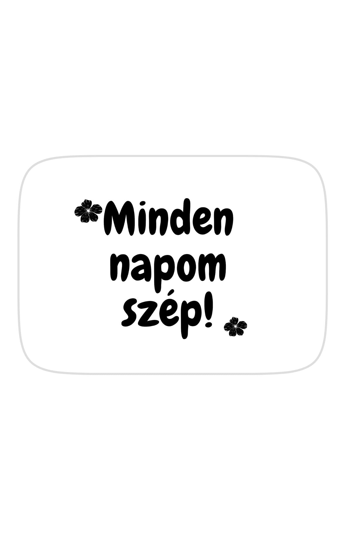 Minden napom szép téglalap alakú hűtőmágnes