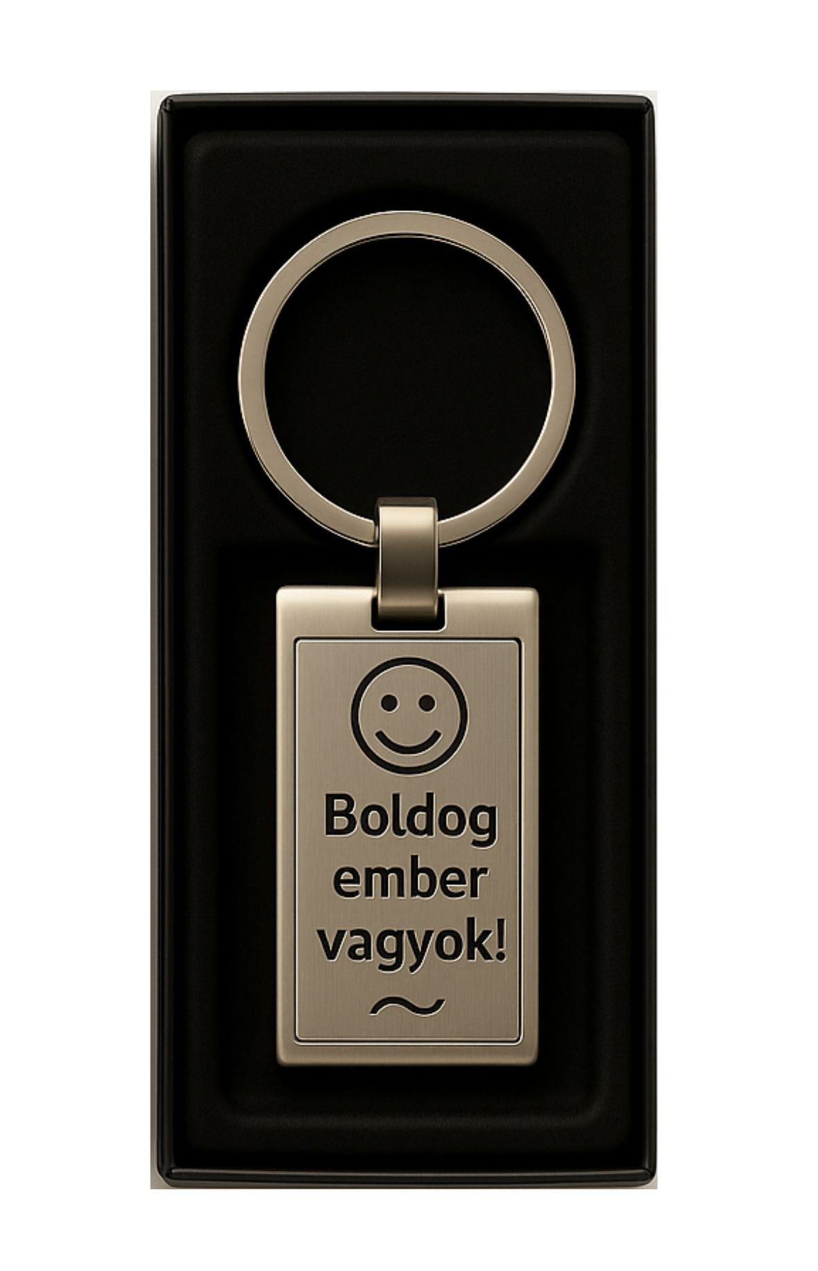 Boldog ember vagyok! kulcstartó