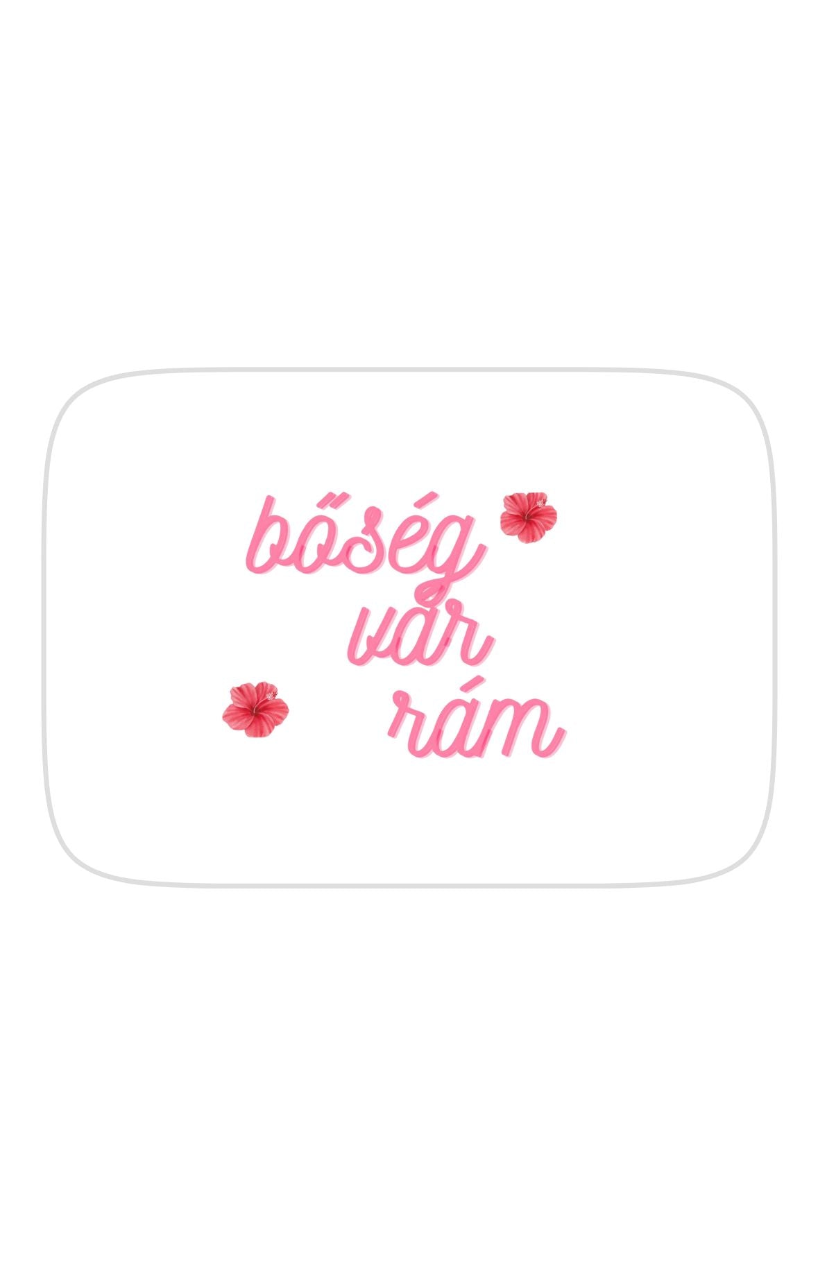 Bőség vár rám téglalap alakú hűtőmágnes